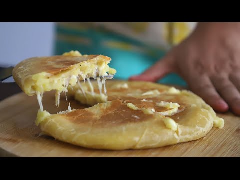 Receta de pan relleno de jamón y queso 🧀 ¡Más rico no hay! 🤤