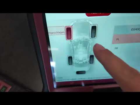 Reifendrucksensoren programmieren mit einem Launch X431 Thinkcar Thinktool TS Gun T-Wand