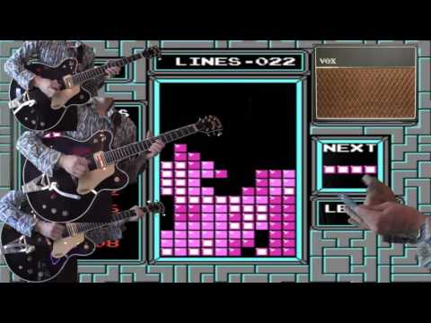 Tetris Theme A, B and C on Guitar - Soundtrack Tribute Video