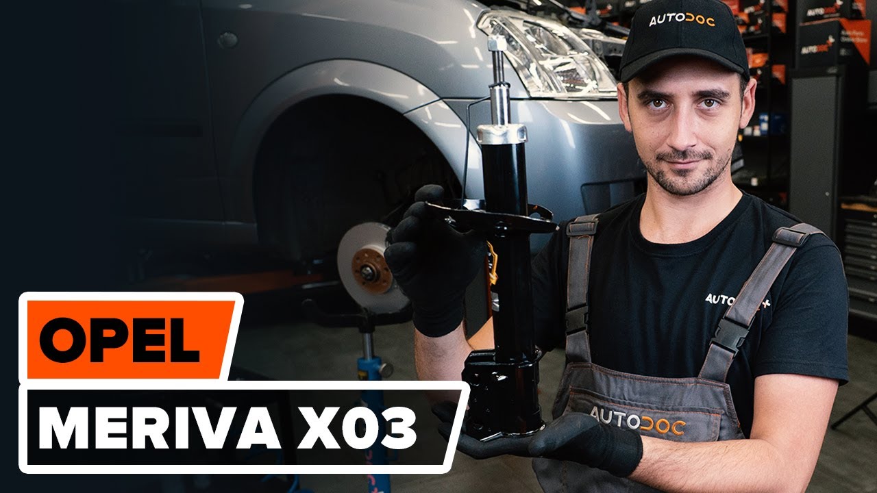 Como mudar kit de suspensão da parte dianteira em Opel Meriva X03 - guia de substituição