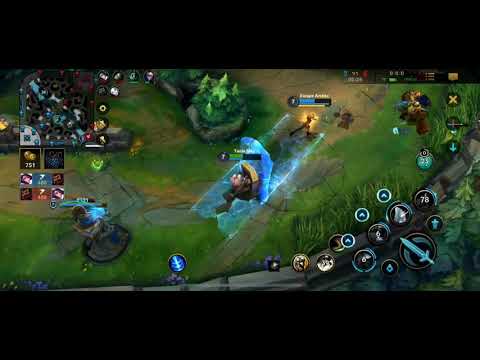 Braum taking the hit for Ezreal
