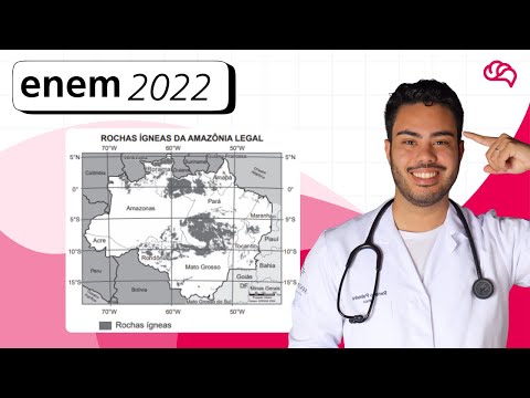 ENEM 2022 – Questão 82: O mapa espacializa um recurso natural com alto potencial para ocorrência