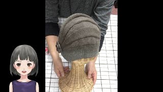 ガーターバーを使って帽子を編む