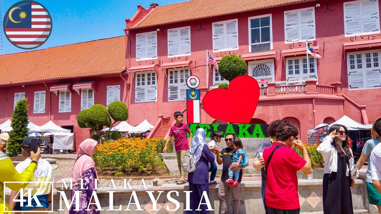 Melaka City Tour MAlaysia 2023 4K (World Heritage)