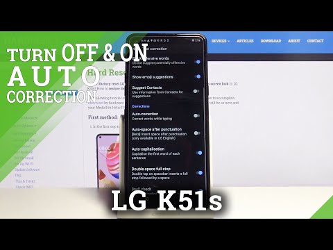 How to Enter Text Correction Options in LG K51s – Find Correction Settings