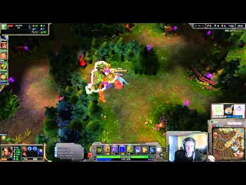 Bjergsen - Nidalee vs Akali Mid Challenger Ranked solo queue