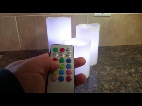 Flameless led candles, remote controlled, color-changing