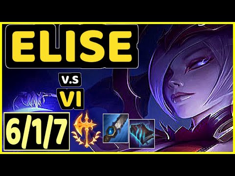 BONNIE (ELISE) vs VI - 6/1/7 KDA JUNGLE CHALLENGER GAMEPLAY - KR