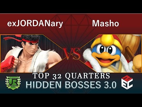 Hidden Bosses 3.0  TOP 32 QUARTERS - exJORDANary (Ryu) vs Masho (King Dedede)