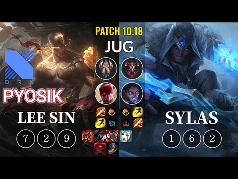 DRX Pyosik Lee Sin vs Sylas Jungle - KR Patch 10.18