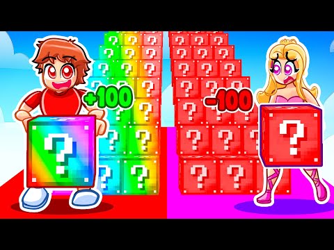 Cheating With +100 LUCKY BLOCKS in a LUCKY BLOCK RACE With MY CRAZY FAN GIRLS... (Fortnite)