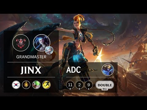 Jinx ADC vs Ezreal - KR Grandmaster Patch 9.11