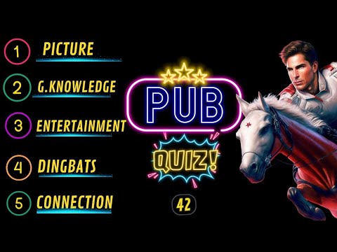 Pub Quiz Showdown: Test Your Knowledge! Pub Quiz 5 Rounds. No 42