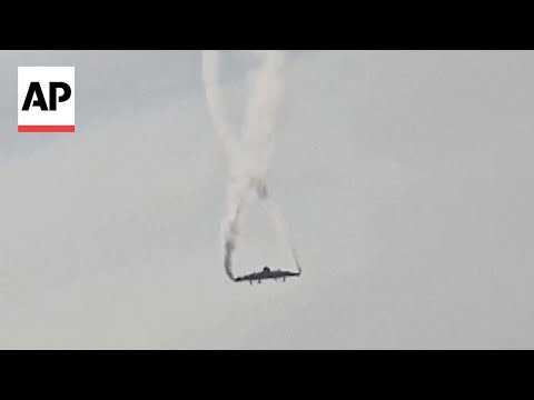 Video shows moment of Turkish military plane crash in Georgia