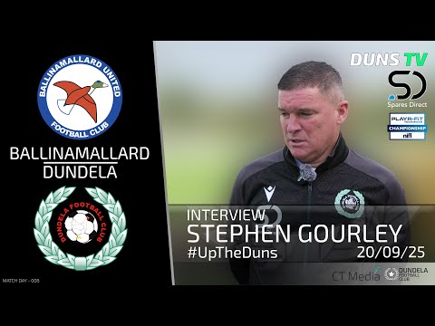 Stephen Gourley Post Match Interview - Ballinamallard Utd Vs Dundela - 20th September 2025