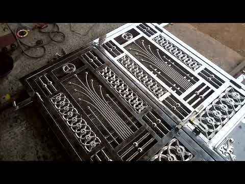 Steel modern #viral gate man door 304 steel gate #viral vedeo A one fabri cation