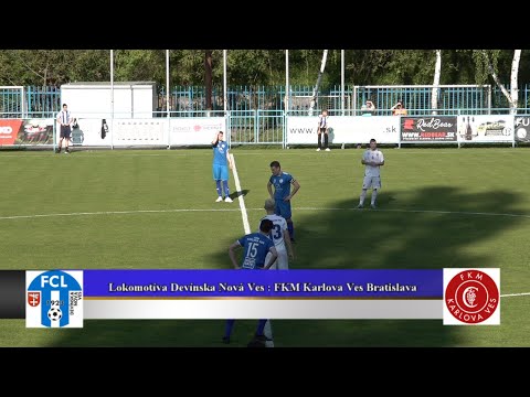 Lokomotíva Devínska Nová Ves : FKM Karlova Ves Bratislava 1 : 1 zostrih a rozhovory 2324 HD