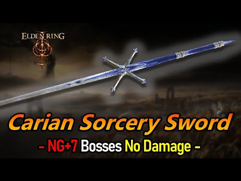 Carian Sorcery Sword | NG+7 Bosses No Damage | Elden Ring | 1.16 ver