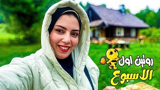 روتين اول الاسبوع ⏰ مليان شقلبظات وحركات????‍♀️| شكرا يا مخي ????