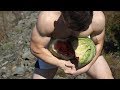 INSANE YOUNG MUSCLE BOY CRUSHING MELONS WITH HIS POWER AND FLEXING