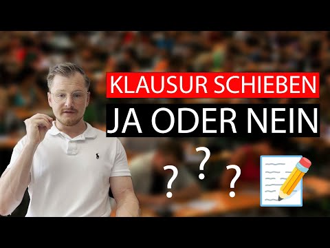 Klausuren im Studium schieben - JA oder NEIN ?!