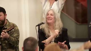 "People Have The Power"  - Patti Smith with a choir of 250 singers at NYC's Public Theater, 2019