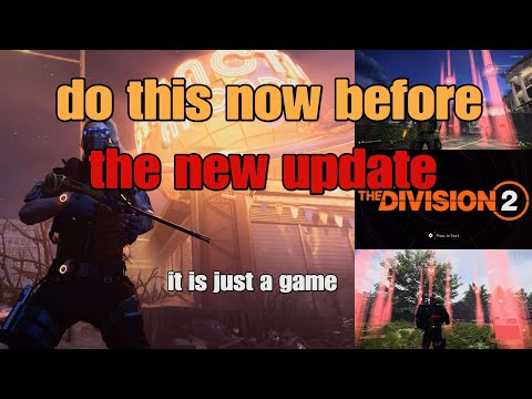 The division 2 do this now before the new update solo trolling the dark zone
