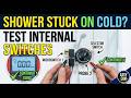 Electric Shower Testing Selector And Micro Switches With A Multimeter Water Not Get Hot