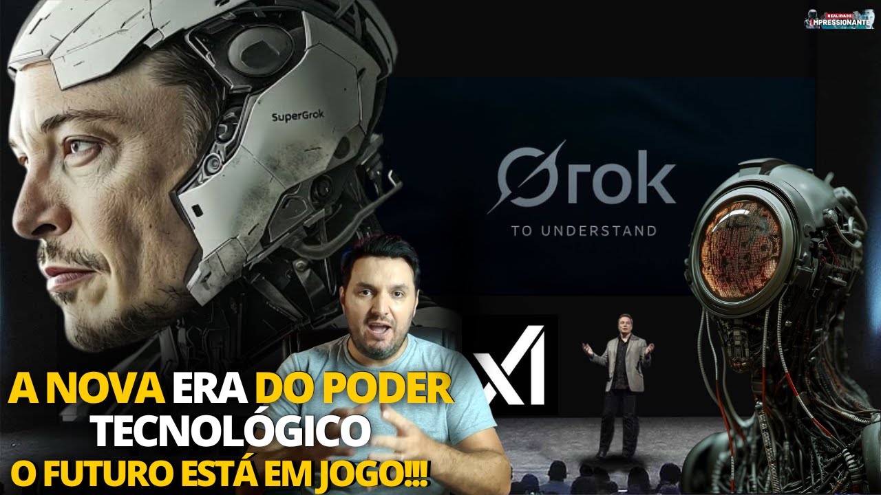 Grok 3! Elon Musk Cria a IA Mais Forte do Mundo e o Google quebra as correntes da sua - Começou!!!