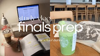 law school diaries ⚖️ finals prep vlog (productive days before exam week)