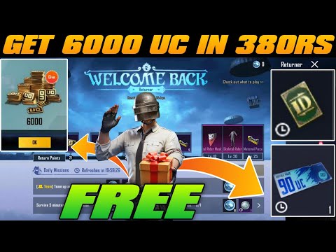 BGMI ₹300 ME 6000 UC | 90 UC RP VOUCHER | RETURN & WELCOME BACK EVENT | UC PURCHASE | PUBG & BGMI