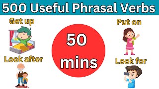 500 Phrasal Verbs For Everyday Life | English Vocabulary | listen and practice #phrasalverbs