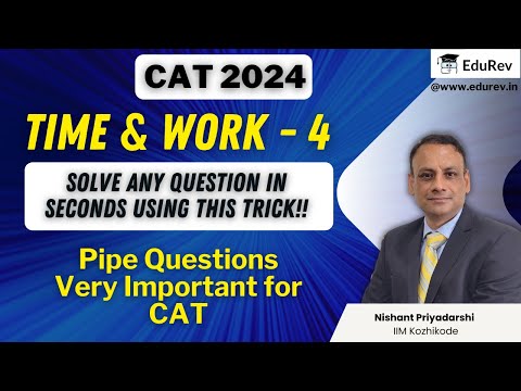 Problems On Pipes And Cisterns Video Lecture Quantitative Aptitude
