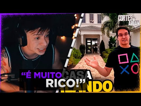 ARUAN REAGE A TOUR PELA MINHA NOVA MANSÃO AQUI EM ORLANDO (MALA FEITA) - Cortes do Aruan
