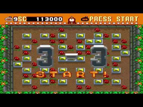 Super Bomberman 1: Normal Game: Level 3-1 to 3-4