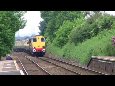 class 20308 20305 and class 37419 seen at Lostock Gralam on a pathfinder tour