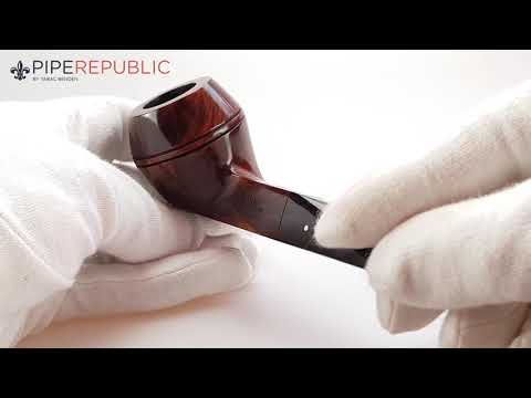 The White Spot Amber Root Pfeifen Bulldog mit Filter Einzelstück 5104F