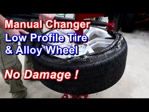How To Remove Tire From Wheel At Home With Manual Tire Changer.
