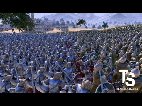 13.000 Gondor Grunts vs 13.000 Rohan Soldiers- Ultimate Epic Battle Simulator 2- UEBS 2