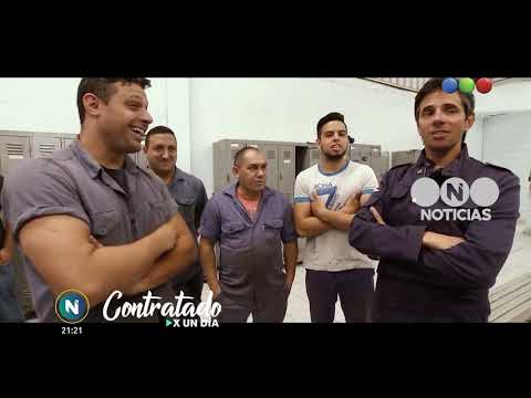 Contratado por un día - Roberto Funes Ugarte, metalúrgico - Telefe Noticias