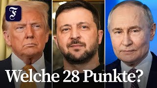 Wie sieht Trumps Friedensplan für die Ukraine aus?