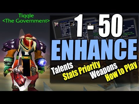 🍦Classic Enhance Shaman 1-50: Talents, Stats, Weapons, How to Play Video
