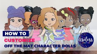 Off The Mat Custom Character Using The Salty Yankee Dolls SVG Collection | How to Customize