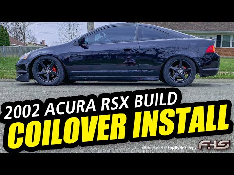 Installing BC Racing Coilovers on an Acura RSX 2002-2006 - How To Lower an RSX