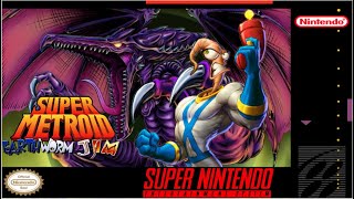 Super Metroid: Earthworm Jim - Hack / Mod (SNES)