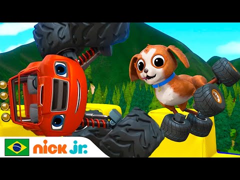 Capa de Blaze e os Monster Machines | O Blaze resgata um filhotinho adorável! | Nick Jr. em Português