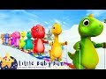 10 Little Dinosaurs On A Slope Little Baby Bum Animal Club Fun Songs For Kids ABC 123