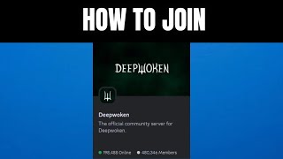 HOW to JOIN DEEPWOKEN DISCORD SERVER