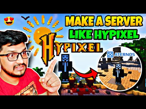 VISHONOUS - How To Make A Minecraft Server Like Hypixel in Aternos | How To Make Lobby in Aternos Server Part -1