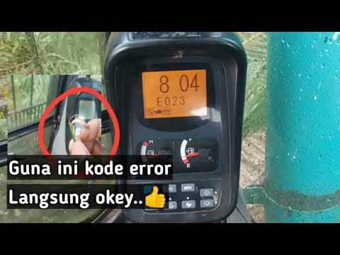 cara atasi KOBELCO kode error E023 sk200/8